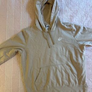 Nike Men's Beige Hoodie Sweater